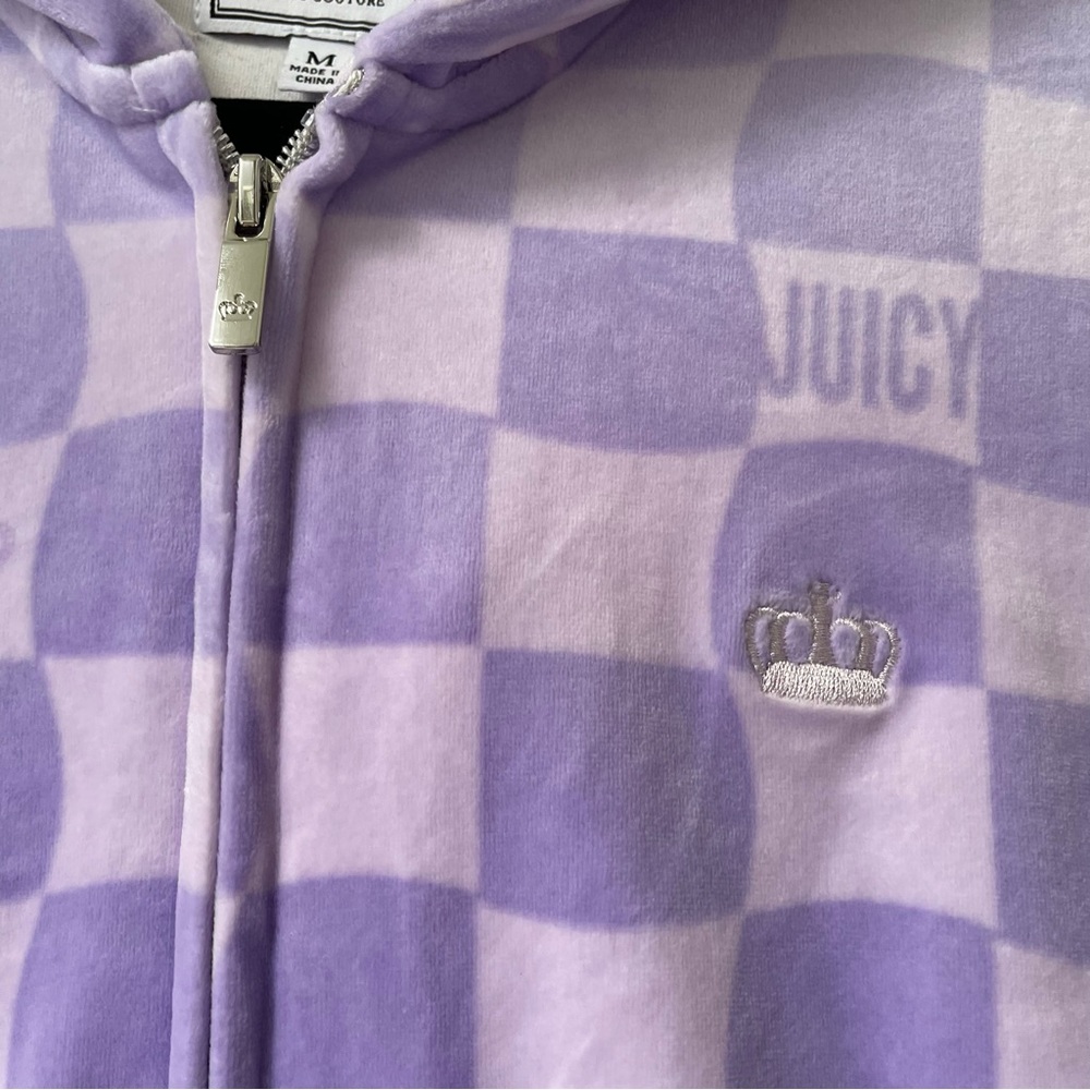 Juicy Couture Velour Full Zip Hoodie NWT - Picture 4 of 9
